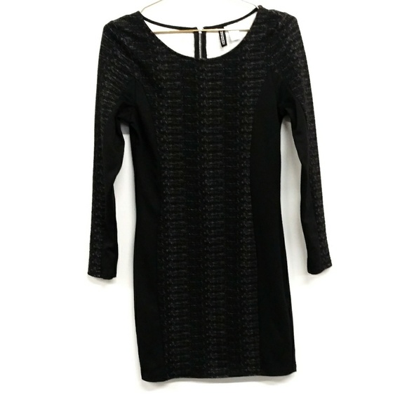 h&m long sleeve bodycon dress